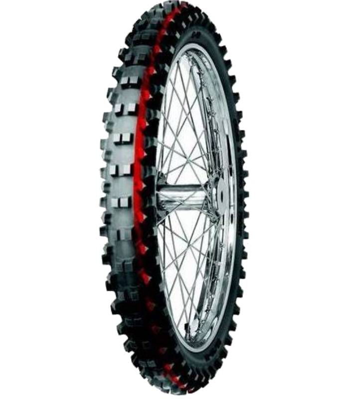LevneMoto - Pneu 70/100-17 (40M) C-19 TT (červený pruh), MITAS - ČR