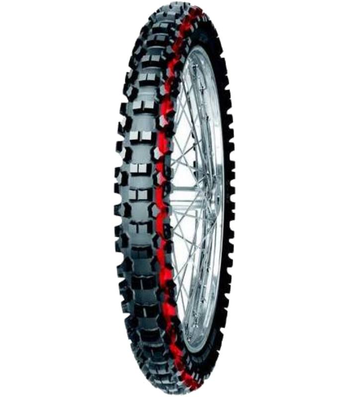 LevneMoto - Pneu 90/90-21 (54R) C-21 TT (červený pruh), MITAS - ČR