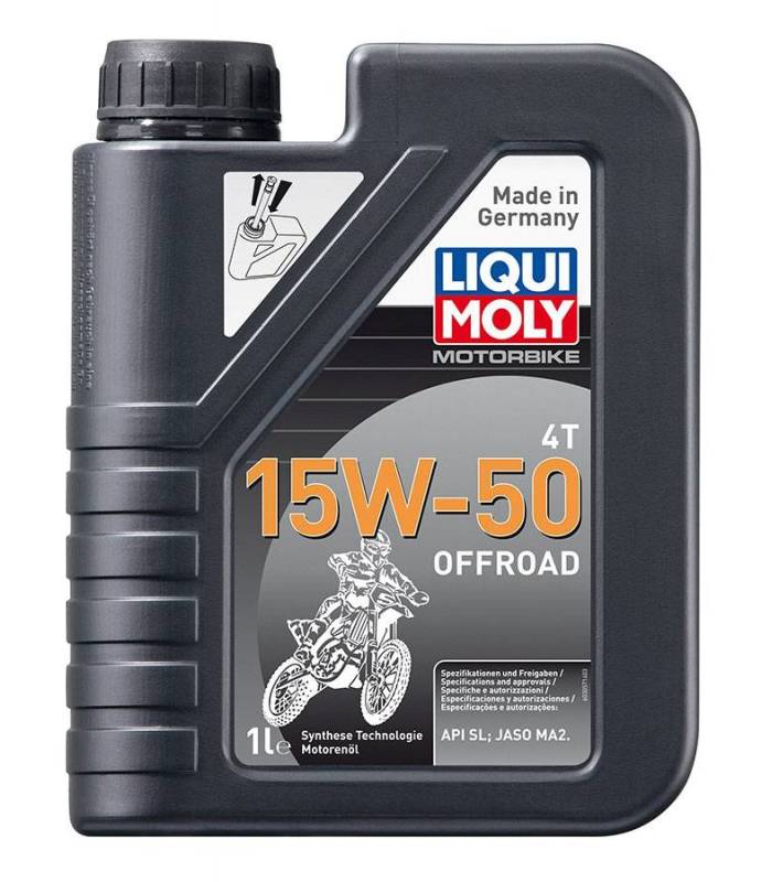 LevneMoto - LIQUI MOLY Motorbike 4T 15W-50 Offroad - plně syntetický motorový olej 1l