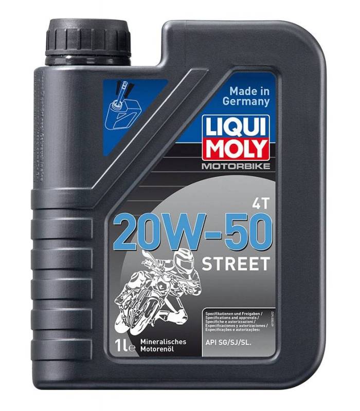 LevneMoto - LIQUI MOLY Motorbike 4T 20W-50 Street - minerální motorový olej 1l