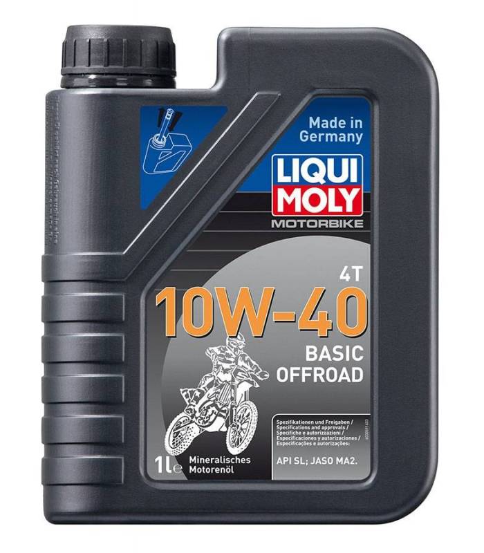 LevneMoto - LIQUI MOLY Motorbike 4T 10W-40 Basic Offroad - plně syntetický motorový olej 1l
