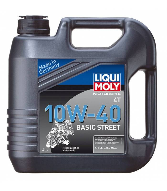 LevneMoto - LIQUI MOLY Motorbike 4T 10W-40 Basic Street - minerální motorový olej 4l