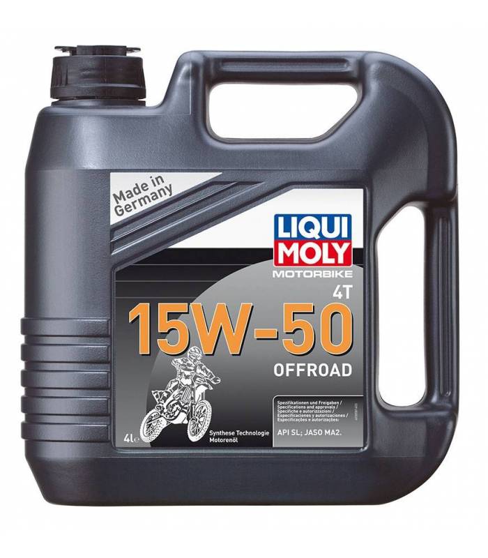 LevneMoto - LIQUI MOLY Motorbike 4T 15W-50 Offroad - plně syntetický motorový olej 4l