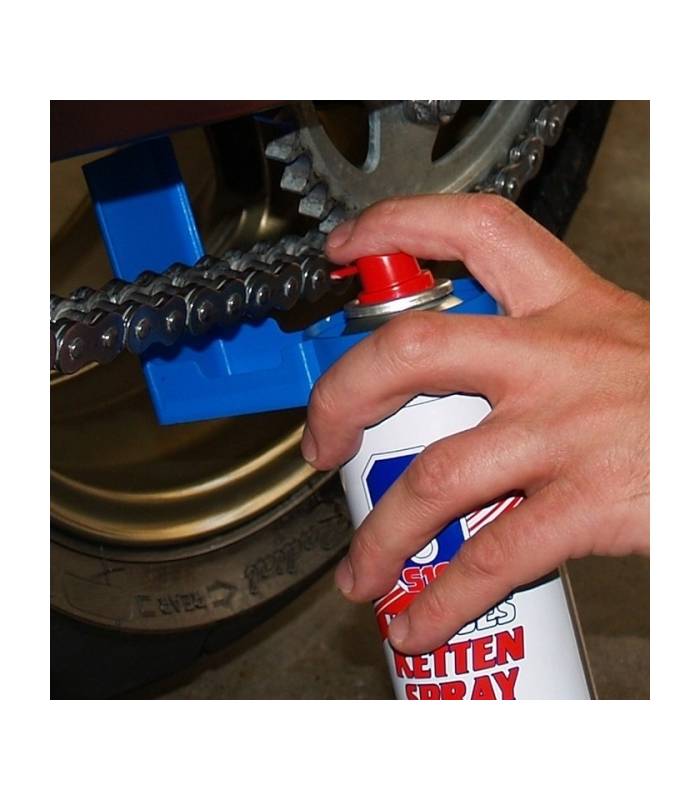 LevneMoto - S100 nástavec pro zachycení odkapávajícího maziva ke sprejům na řetězy - Sauber 