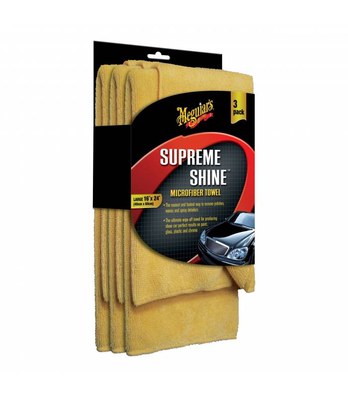 LevneMoto - MEGUIARS Supreme Shine Microfiber Towel - mikrovláknová utěrka 40cmx60cm (balení