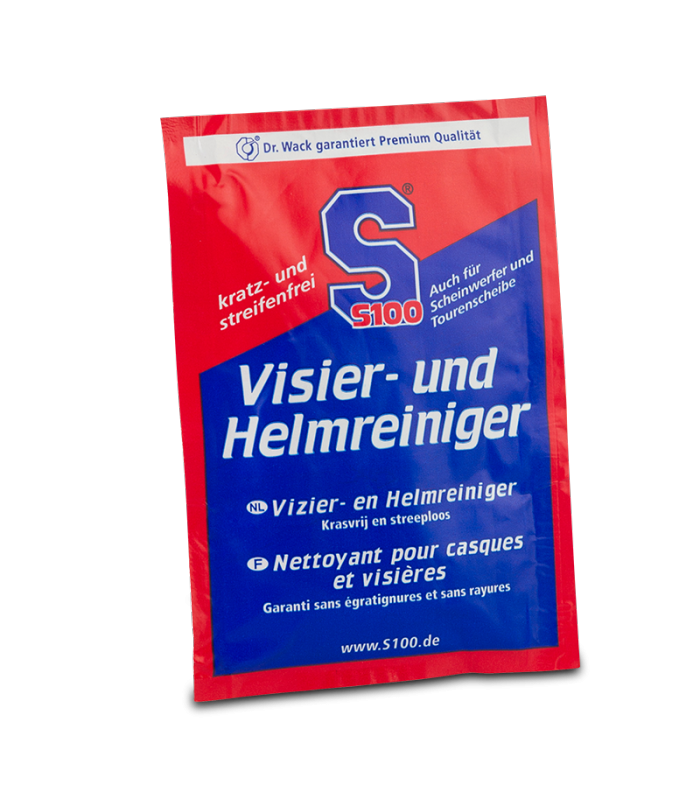 LevneMoto - S100 čisticí ubrousek na hledí a světla - Visier und Helmreiniger Tuch    - Něme