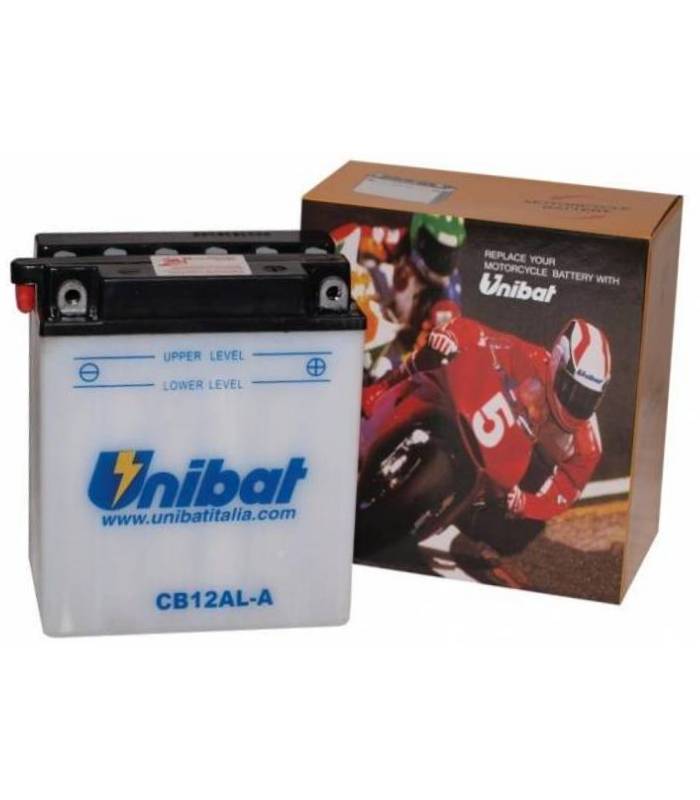 LevneMoto - Motobaterie 12V, CB12AL-A, CB12AL-A2, 12Ah, 165A, konvenční 134x80x160, UNIBAT -