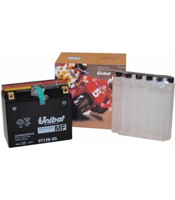 LevneMoto - Motobaterie 12V, CT12B-BS, 11Ah, 125A, bezúdržbová MF AGM 151x70x130, UNIBAT - I
