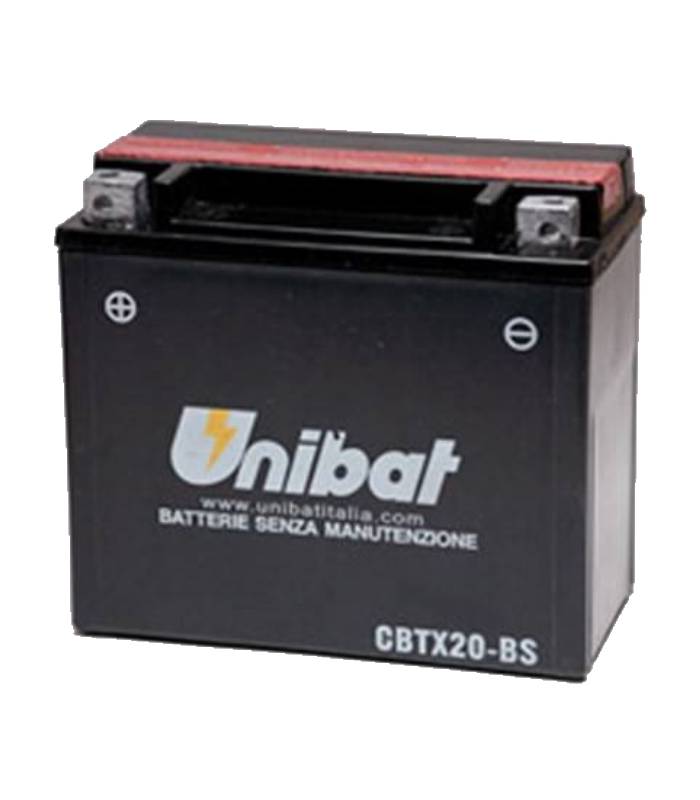LevneMoto - Motobaterie 12V, CBTX20-BS, 18Ah, 270A, bezúdržbová MF AGM 175x87x155, UNIBAT - 