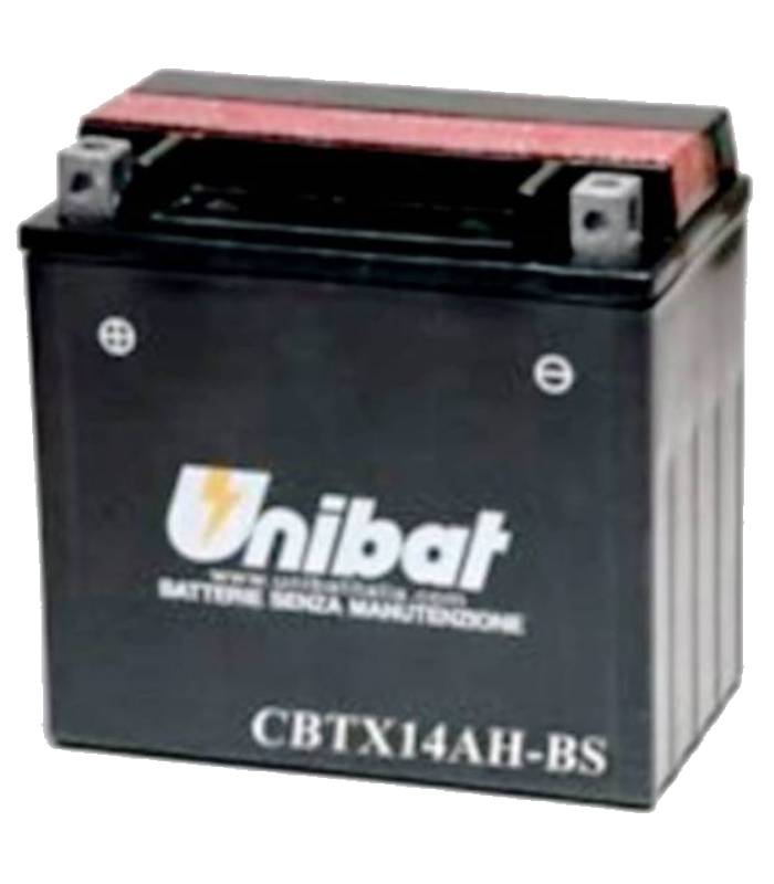 LevneMoto - Motobaterie 12V, CBTX14AH-BS, 12Ah, 210A, bezúdržbová MF AGM 134x89x166, UNIBAT 