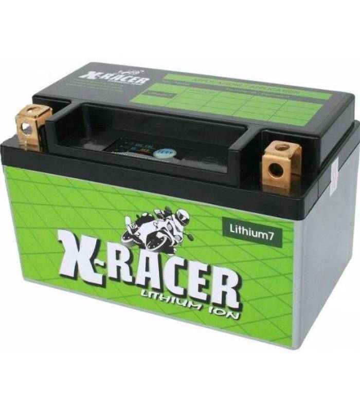 LevneMoto - Lithiová baterie 7 X-RACER  12V, 20Ah, 130A, hmotnost 0.5kg, 150x87x93mm nahrazu