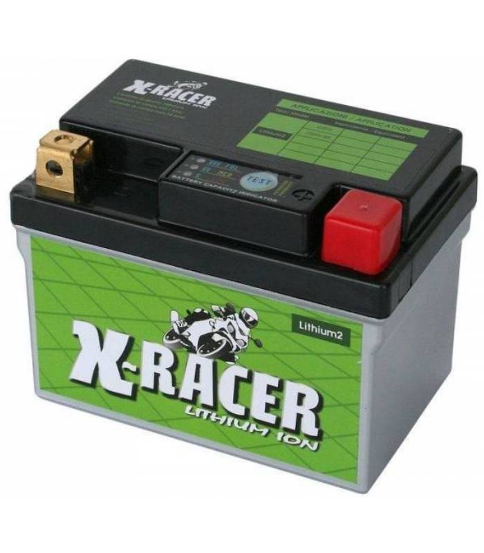 LevneMoto - Lithiová baterie 2 X-RACER  12V, 12Ah, 150A, hmotnost 0.6kg, 113x70x85mm  nahraz