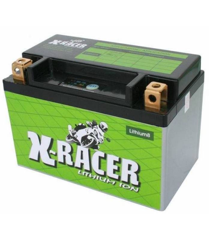 LevneMoto - Lithiová baterie 8 X-RACER  12V, 15Ah, 180A, hmotnost 0.7kg, 150x87x105mm nahraz