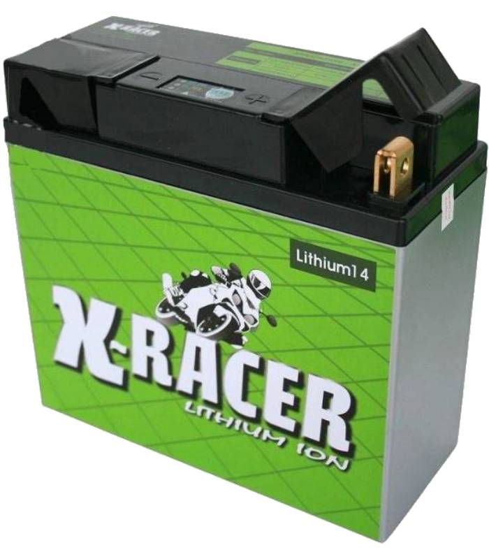LevneMoto - Lithiová baterie 14 X-RACER  12V, 28Ah, 450A, hmotnost 1.7kg, 185x81x170mm nahra