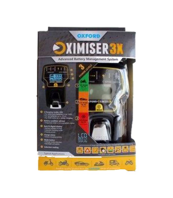 LevneMoto - Nabíječka Oximiser 3X, OXFORD - Anglie (12V, 0,6-3,6A, 125Ah)