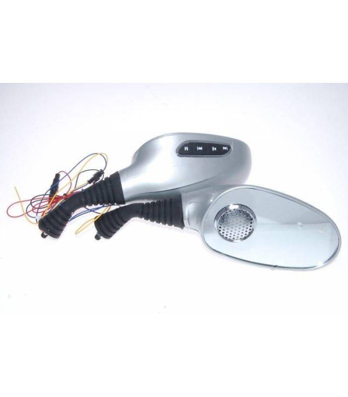 LevneMoto - Zrcátka s  reproduktory, rádiem a MP3 přehrávačem