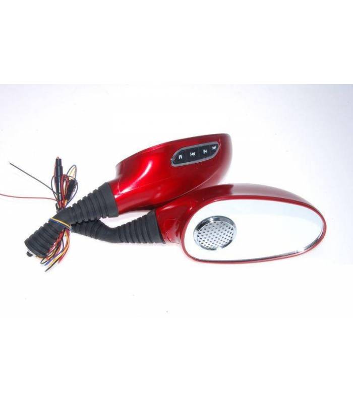 LevneMoto - Zrcátka s  reproduktory, rádiem a MP3 přehrávačem