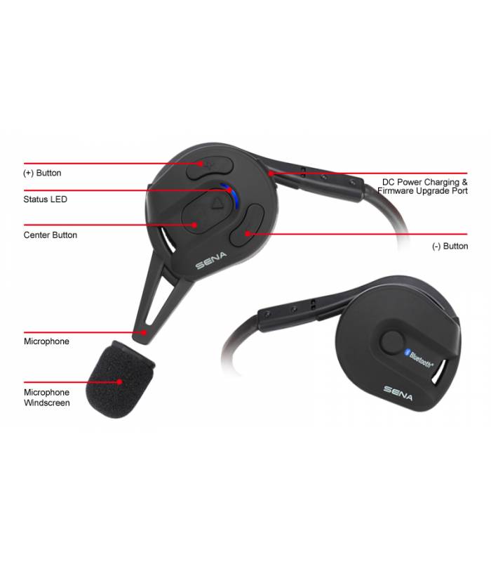 LevneMoto - Bluetooth handsfree headset EXPAND (dosah 0,9 km), SENA