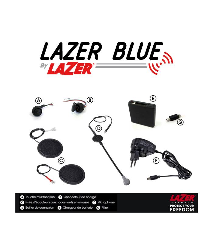 LevneMoto - Komunikátor Blue pro přilby Monaco do 2015, LAZER - Belgie (pro komunikaci motoc