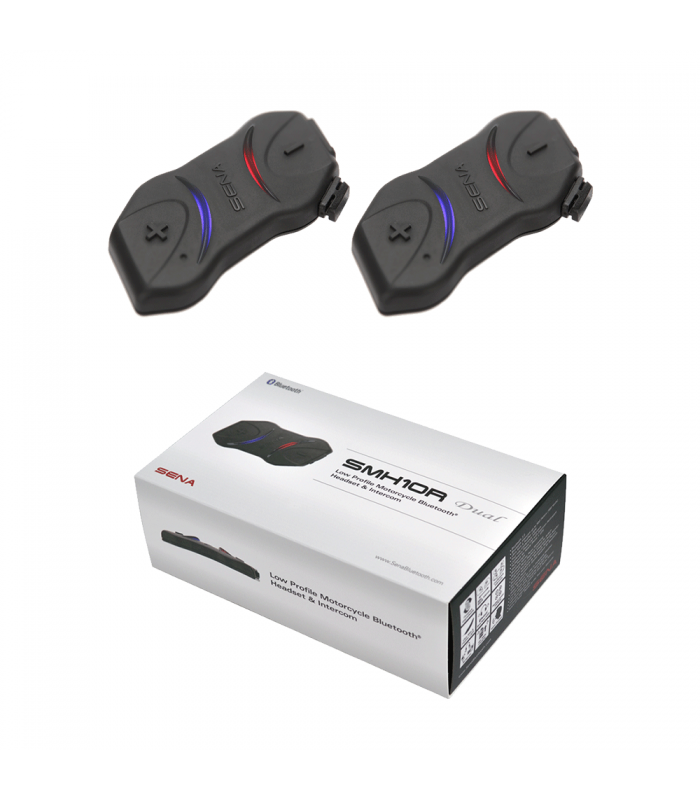 LevneMoto - Bluetooth handsfree headset SMH10R (dosah 0,9 km), SENA (sada 2 jednotek)