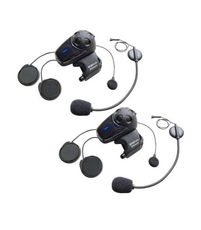 LevneMoto - Bluetooth handsfree headset SMH10 (dosah 0,9 km), SENA (sada 2 jednotek)