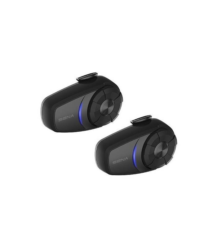 LevneMoto - Bluetooth handsfree headset 10S (dosah 1,6 km), SENA (sada 2 jednotek)