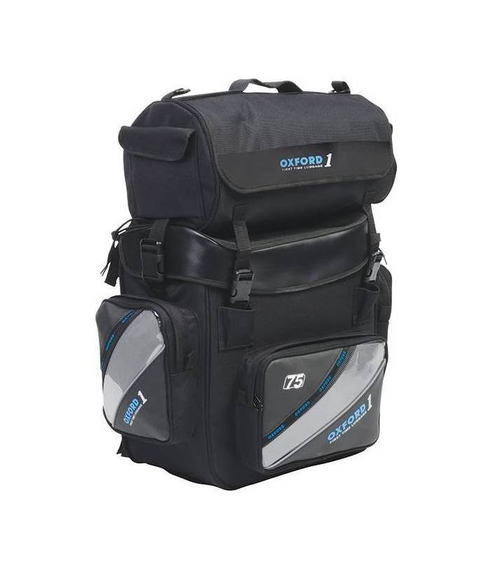 LevneMoto - Brašna na motocykl Cruiser Bag, OXFORD - Anglie (černá, objem 75l)