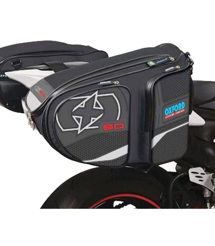 LevneMoto - Boční brašny na motocykl X60 Lifetime 2014, OXFORD - Anglie (černé, objem 60l)