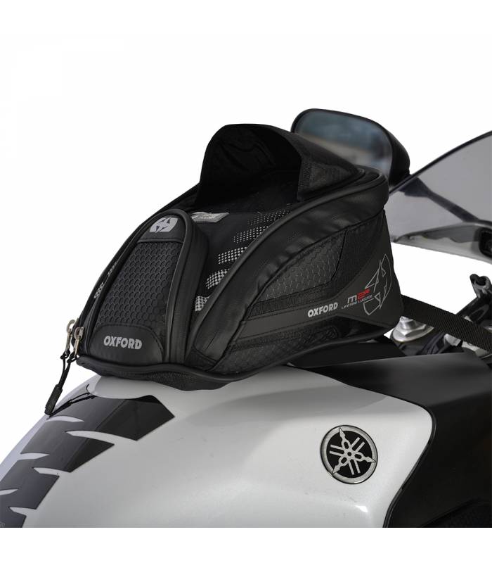 LevneMoto - Tankbag na motocykl M2R, OXFORD - Anglie (černý, s magnetickou základnou, objem 