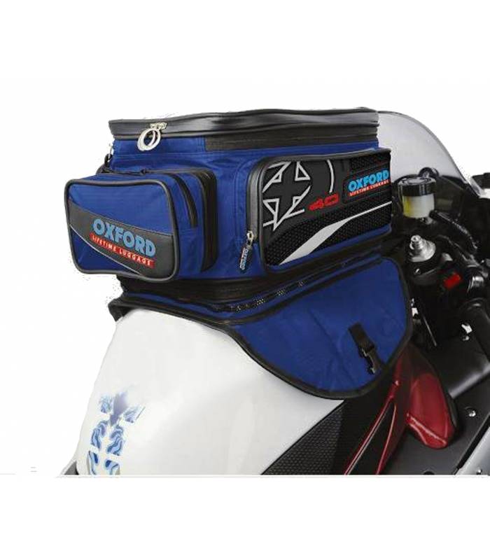 LevneMoto - Tankbag na motocykl X40 Lifetime Expander 2014, OXFORD - Anglie (modrý, objem 40
