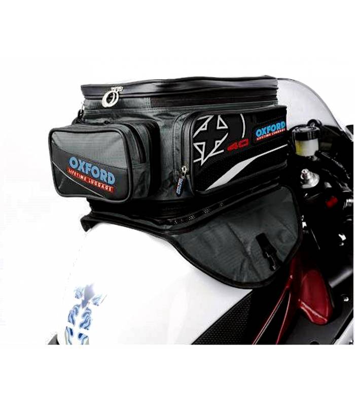 LevneMoto - Tankbag na motocykl X40 Lifetime Expander 2014, OXFORD - Anglie (antracit, objem