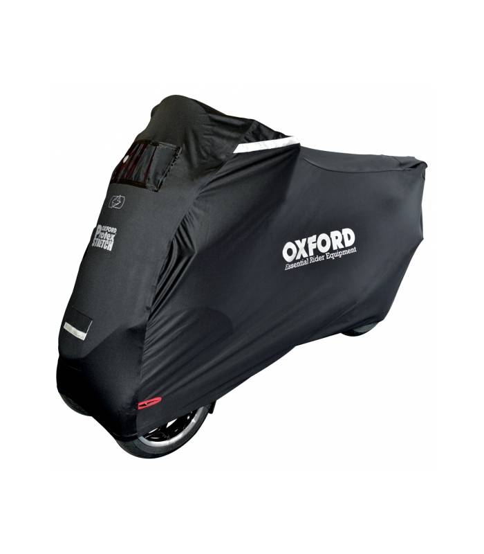LevneMoto - Plachta na skůtry s přední nápravou Protex Stretch Outdoor, OXFORD - Anglie (čer