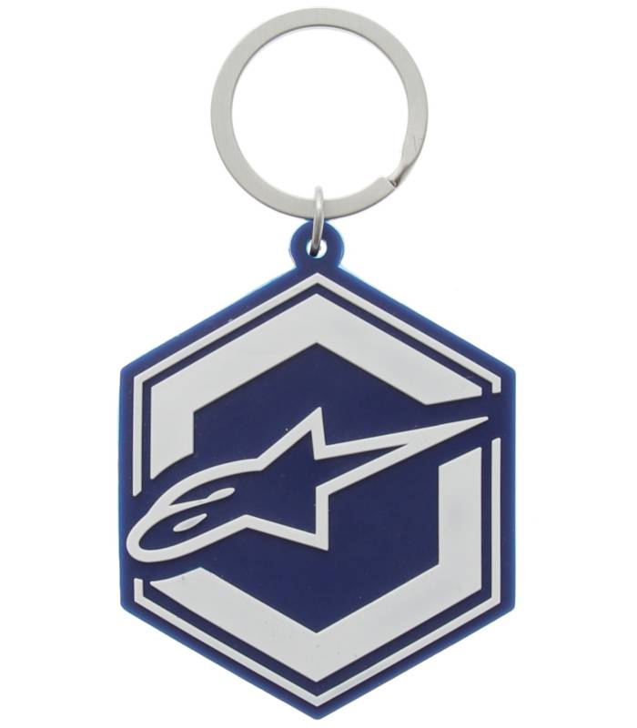 LevneMoto - Klíčenka IGNITION, ALPINESTARS - Itálie (modrá/bílá)