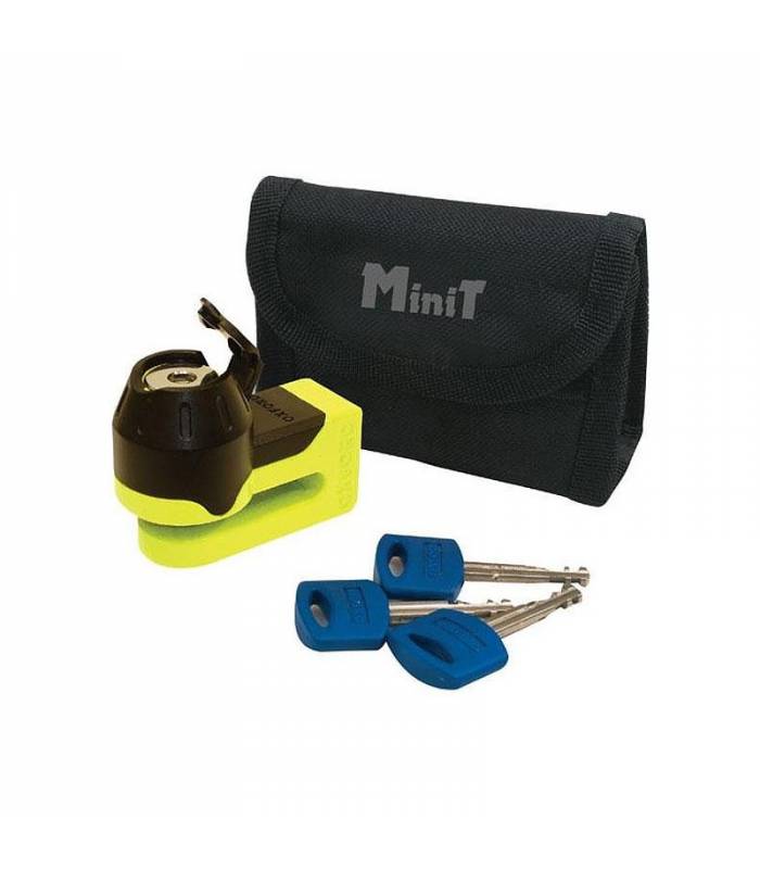 LevneMoto - Zámek kotoučové brzdy Mini T, OXFORD - Anglie (žlutý)