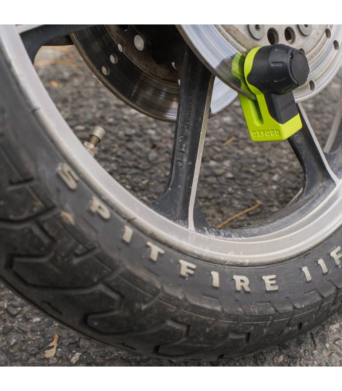 LevneMoto - Zámek kotoučové brzdy Mini T, OXFORD - Anglie (chrom)