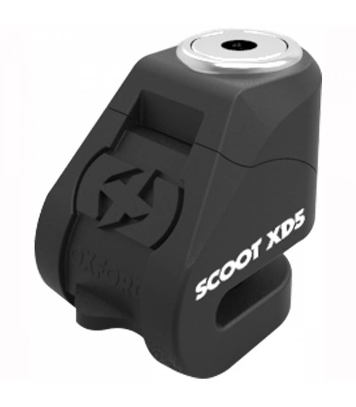 LevneMoto - Zámek kotoučové brzdy Scoot XD5, OXFORD - Anglie (černý, průměr čepu 5mm)
