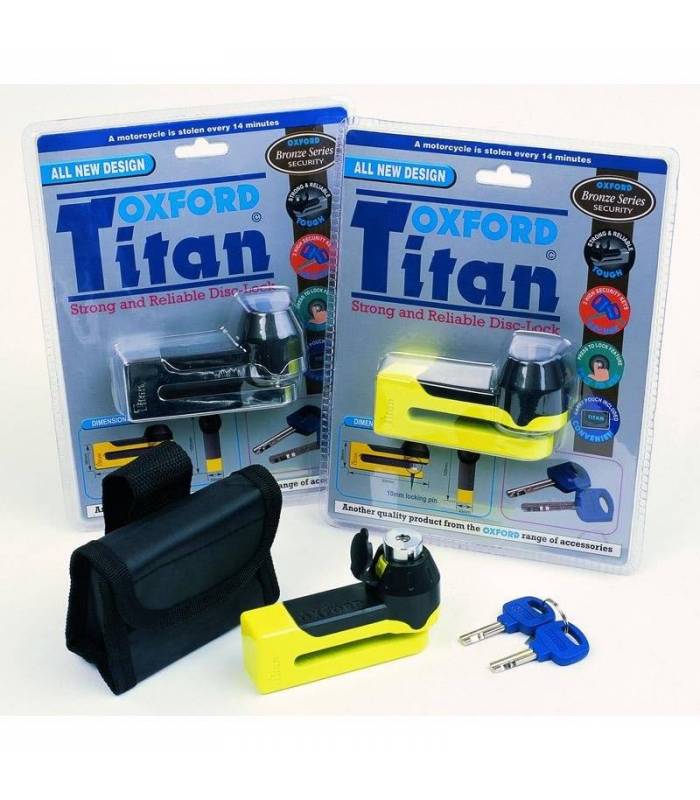 LevneMoto - Zámek kotoučové brzdy Titan, OXFORD - Anglie (chrom)