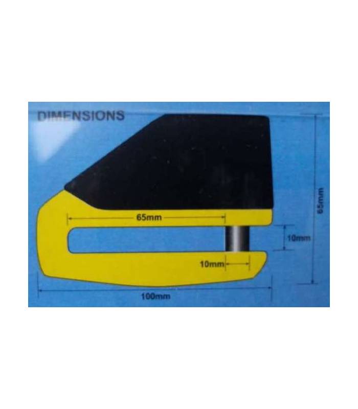 LevneMoto - Zámek kotoučové brzdy Quartz, OXFORD - Anglie (oranžový)