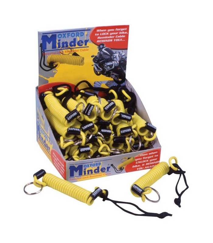 LevneMoto - Připomínač kotoučového zámku, OXFORD - Anglie (reflexní žlutý, obchodní balení 2