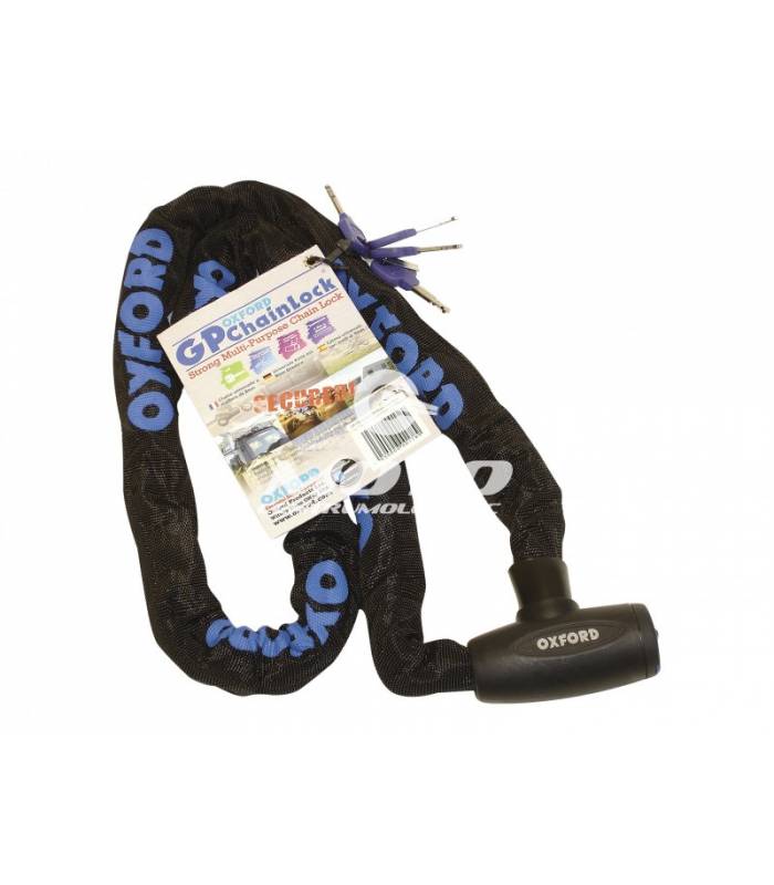 LevneMoto - řetězový zámek na motocykl GP, OXFORD - Anglie (délka 1,5m)