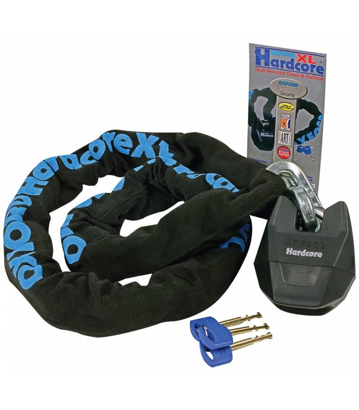 LevneMoto - řetězový zámek na motocykl HardcoreXL, OXFORD - Anglie (délka 1,5m)