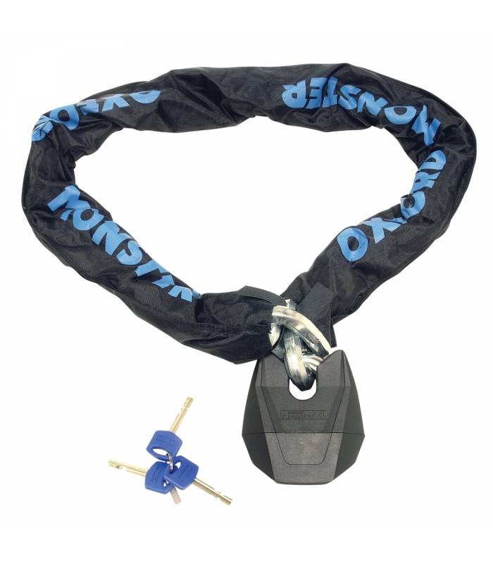 LevneMoto - řetězový zámek na motocykl MonsterXL, OXFORD - Anglie (délka 1,5m)