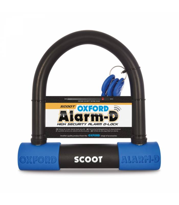 LevneMoto - Zámek U profil Alarm-D Scoot, OXFORD - Anglie (integrovaný alarm, průměr třmenu 