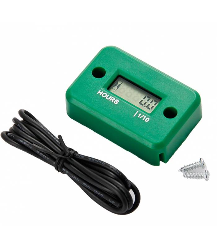 LevneMoto - Měřič motohodin, QTECH (zelený)