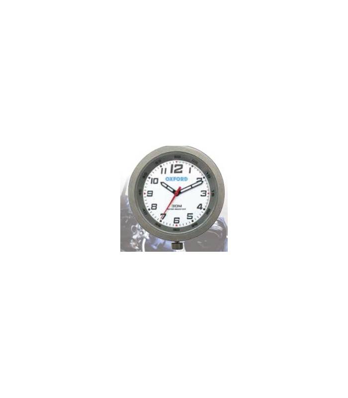 LevneMoto - Analogové hodiny, OXFORD - Anglie (titanový rámeček, luminiscenční ciferník)