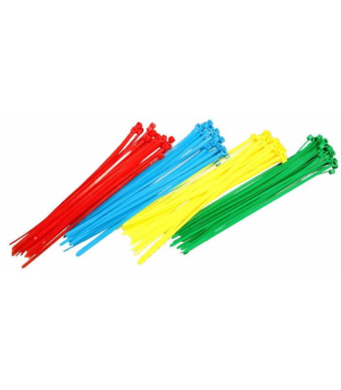LevneMoto - Stahovačky 3,6x180mm, RTECH - Itálie (červené, 100 ks)