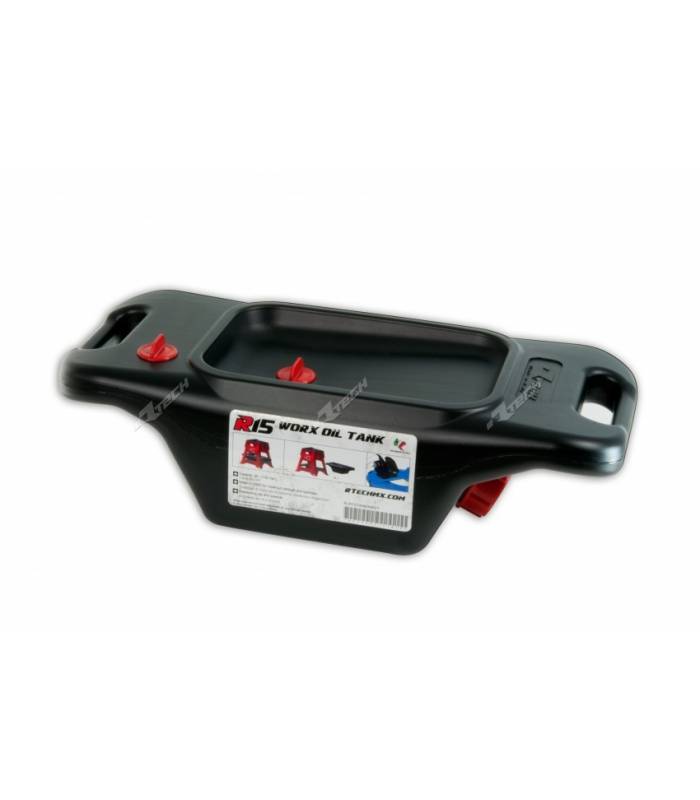 LevneMoto - Nádrž na vypouštění oleje pro stojan MX R15 (plast, 5 litrů objem), RTECH - Itál