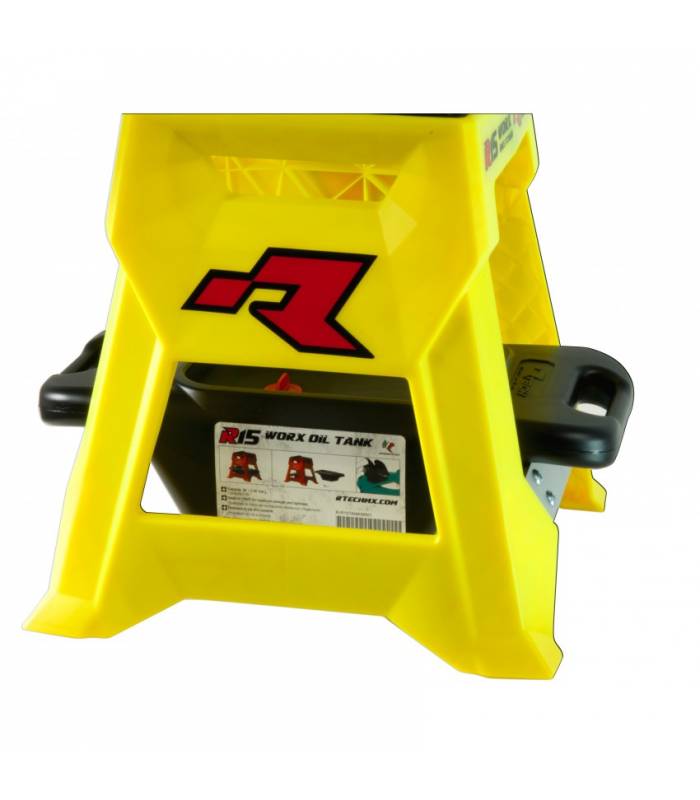 LevneMoto - Nádrž na vypouštění oleje pro stojan MX R15 (plast, 5 litrů objem), RTECH - Itál
