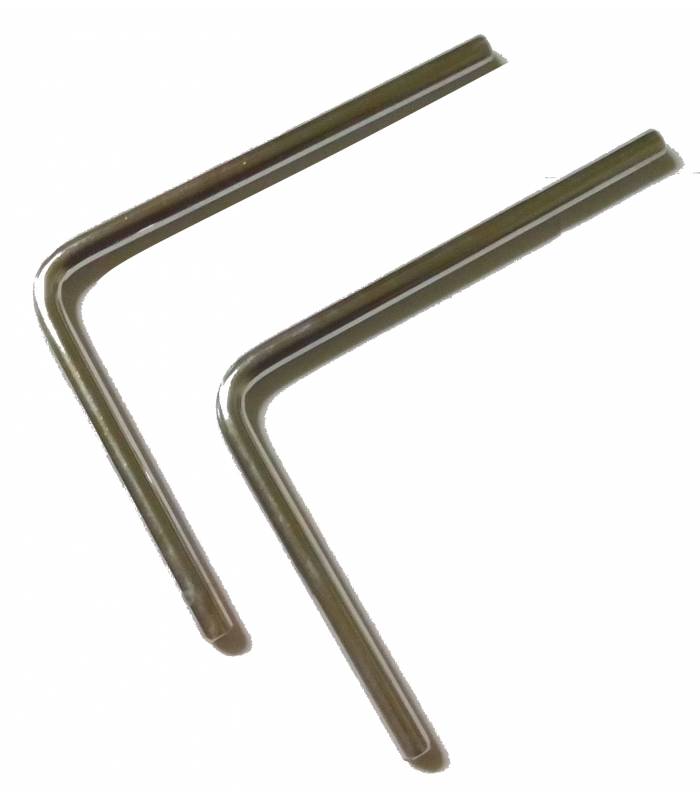 LevneMoto - Tyčky k uchycení plexi štítu - 15cm