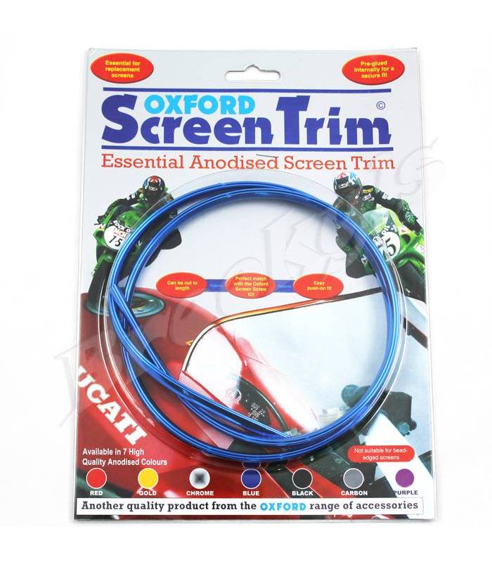 LevneMoto - Lem plexi Screen Trim, OXFORD - Anglie (modrý, 1m)